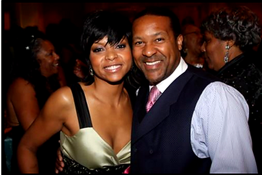 Kevin T. Robertson with Taraji P. Henson